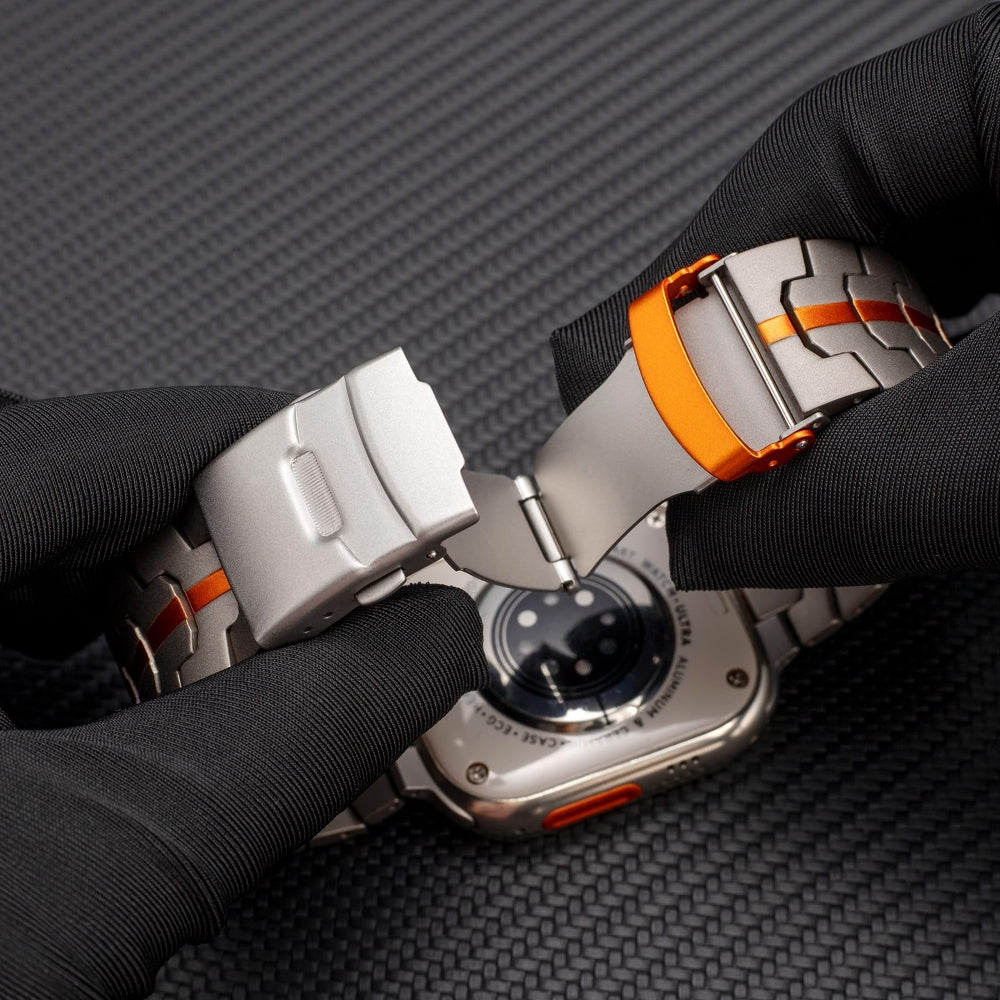 Sleek Titanium Apple Watch Band